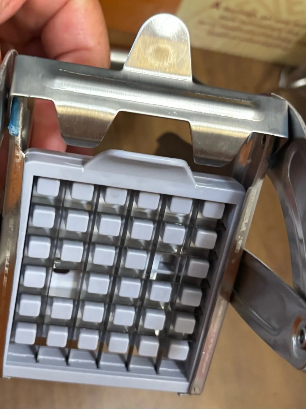 Handheld Fry Cutter / Potato Chipper - Silver